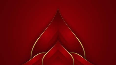 Premium Vector Red Background With Luxury Gold