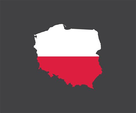 Map of Poland in the colors of the flag 10072531 Vector Art at Vecteezy