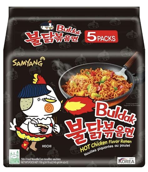 Halal Samyang Korean Spicy Noodle Buldak Hot Chicken Original Flavor 2x Spicy Cheese