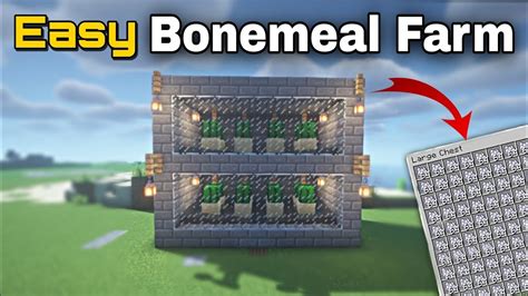 Best Automatic Bonemeal Farm 119 Minecraft Java Bedrock Mcpe