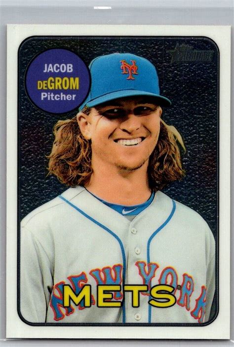 2018 Topps Heritage Chrome THC 72 Jacob DeGrom 999 For Sale Online