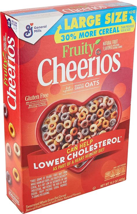 General Mills Fruity Cheerios Whole Grain Oats Cereal G Amazon Co