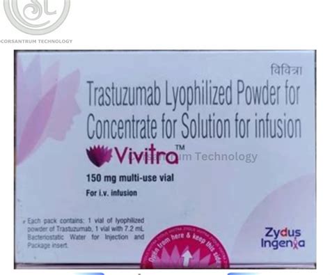 Vivitra 150mg Injection Trastuzumab Lyophilized Powder For Concentrate