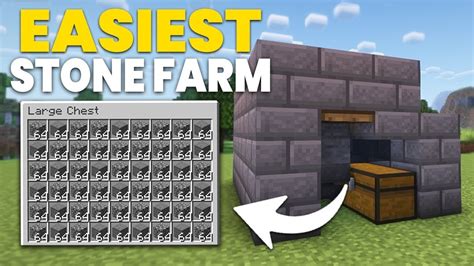 Easy Stone Farm For Survival And Creative Minecraft Build YouTube