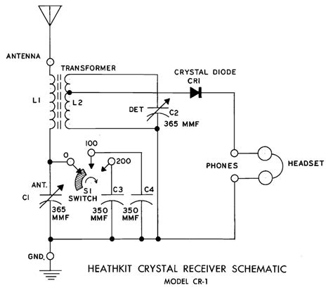 Heathkit Model Cr Crystal Radio New England Wireless Steam Museum