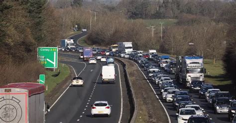 Recap Crash On A55 In Flintshire Sparks Long Delays North Wales Live