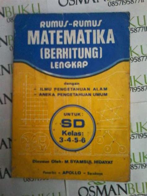 Jual Buku Rumus Rumus Matematika Lengkap Untuk SD OSMAN BUKU