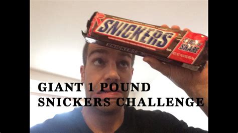 GIANT 1lb Snickers Bar Challenge YouTube