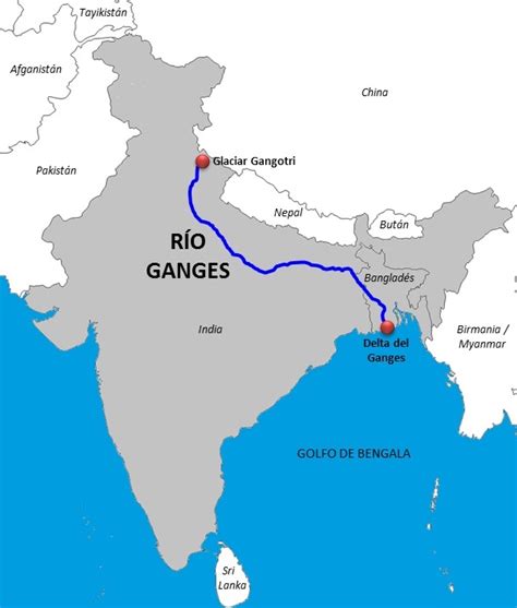 Rio Ganges Mapa Mapa