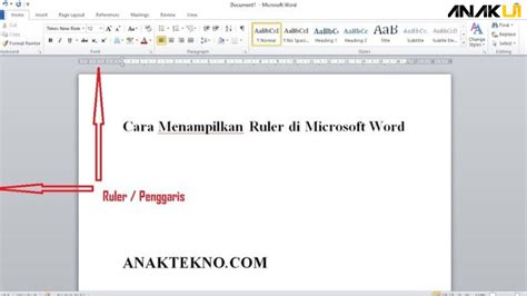 Cara Menampilkan Ruler Di Word Dengan Cepat Anak Ui