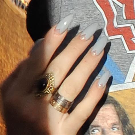 Zendaya Gray Nude Camouflage Foil Stripes Glitter