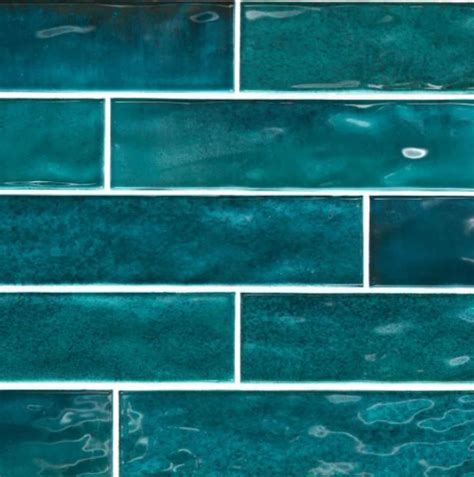 Daltile Luxecraft Arteko In X In Deep Teal Glazed Ceramic Wall