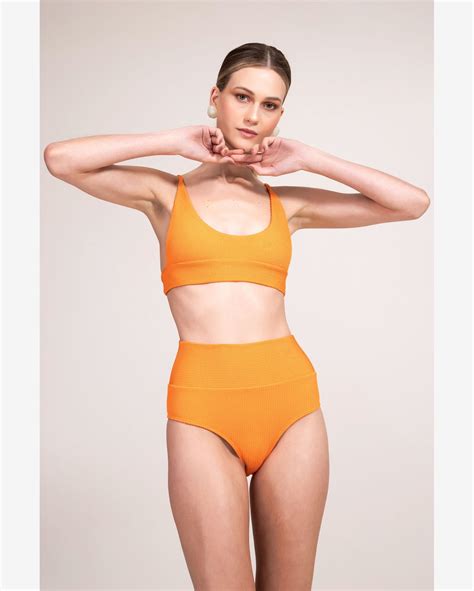 Riachuelo Biqu Ni Hot Pant Acqua Laranja Sunset