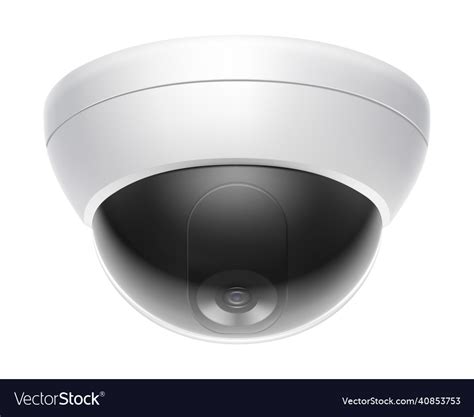 Security camera white cctv surveillance system Vector Image