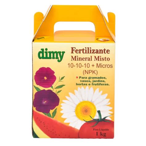 Fertilizante Mineral Misto 10 10 10 Dimy 1kg Shopee Brasil