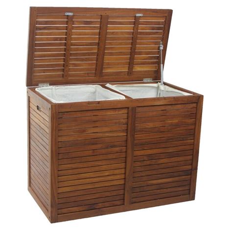 Aquateak The Original Nila™ Large Size Double Teak Laundry Or Storage