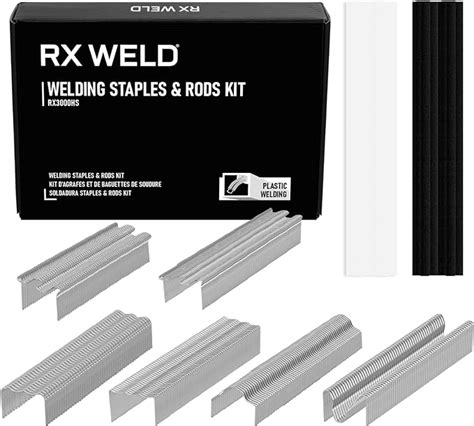 RX WELD Pcs Plastic Welding Staples Pcs Plastic Welder Rods TPO TEO PP Hot Staples Kit