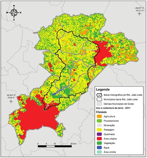 Mapa De Uso E Cobertura Da Terra Para Os Municípios Com área Presente Download Scientific