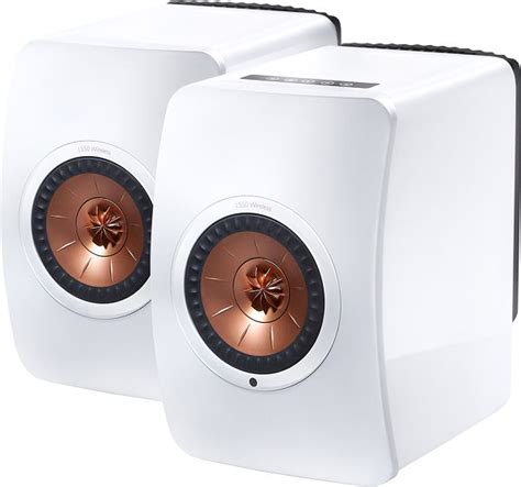 Kef Ls Wireless Blanc Laqu Enceintes Sans Fil Hi Fi