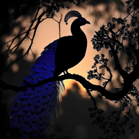 Premium Photo | Silhouette of a bird in the sunset silhouette of a bird on a tree silhouette of ...