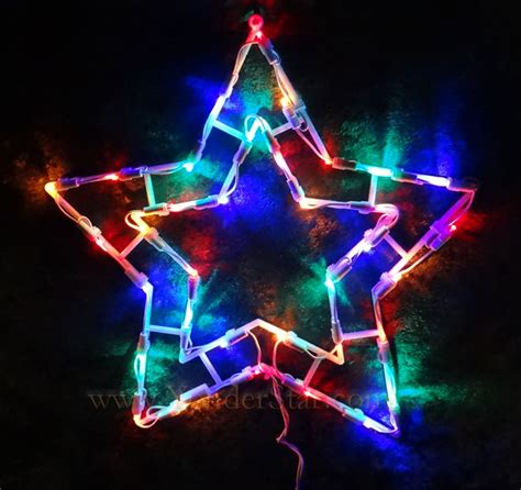 15" Outdoor Lighted Star Multi Colored LED Lights - Yonder Star ...