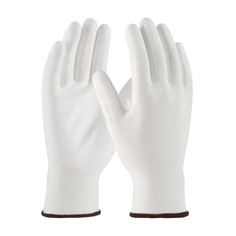 China White Nylon PU Palm Coated Gloves Manufacturers Suppliers