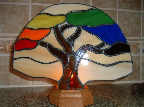 Stained Glass Tree Of Life Fan Lamp Custom