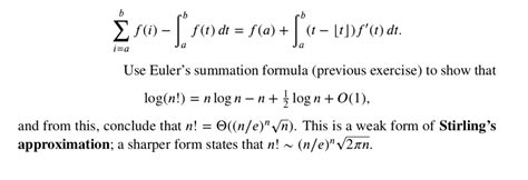 Solved Use Euler S Summation Formula Previous Exercise To Chegg