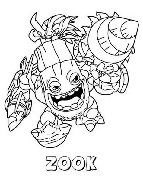 Skylander Coloring Pages To Print