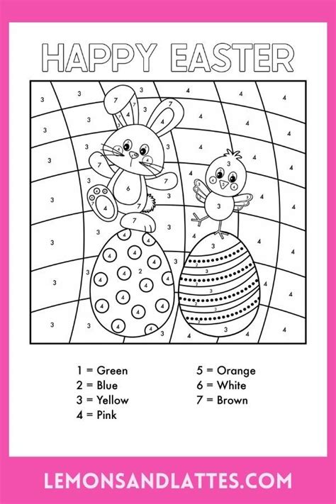 Easter Color By Number Printables Artofit