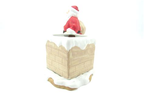 Ceramic Santa Claus Planter Vintage Santa Christmas Decoration 1980s