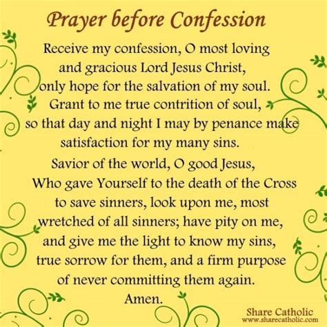 A Prayer before Confession