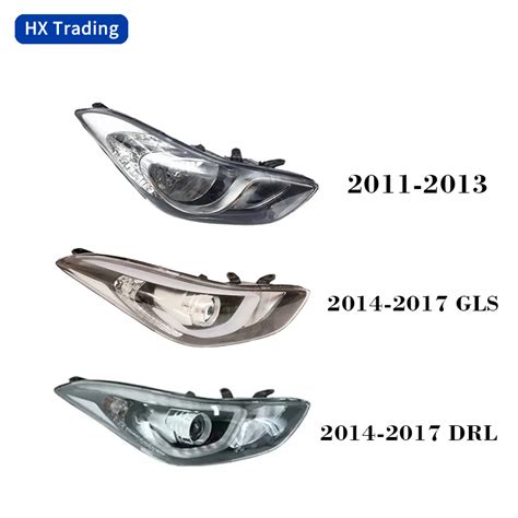 Hyundai Elantra Headlight Model Drl Gls Th Gen Head Light