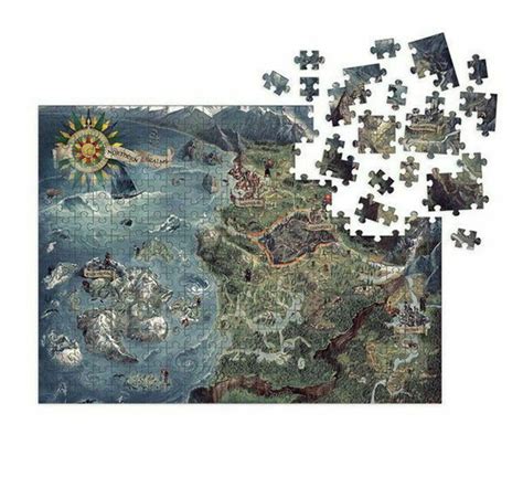 Puzzle 1000 Dark Horse The Witcher 3 World Map Northern Realms