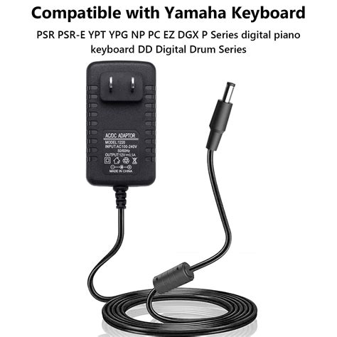 Cheaalet V Power Adapter For Psr Ypg Ypt Dgx Keyboards Pa Pa