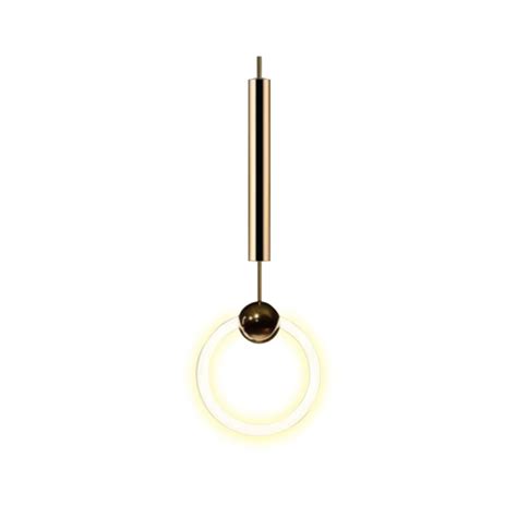 Ref 5029 pendente círculo dourado 17w Led 3000k Reluz