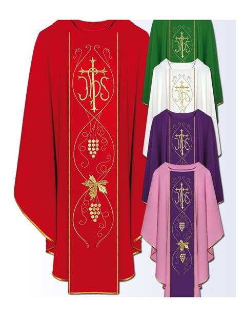 Chasuble With Computer Embroidered Belt Sewofworld Poland