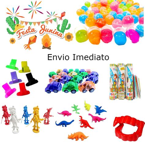 Kit 10 Prenda Festa Junina Brinquedos Doação Brinde Crianças A maior