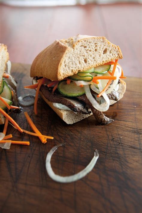 Portobello Mushroom Sandwiches With Pickled Vegetables Williams