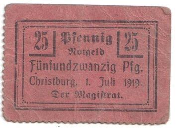 Pfennig Christburg Prussian Province Of West Prussia Numista