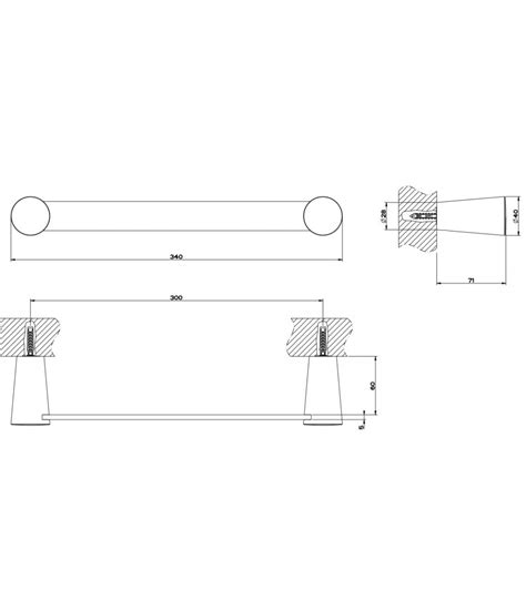 Gessi Series Cono Linear Towel Holder Cm Art