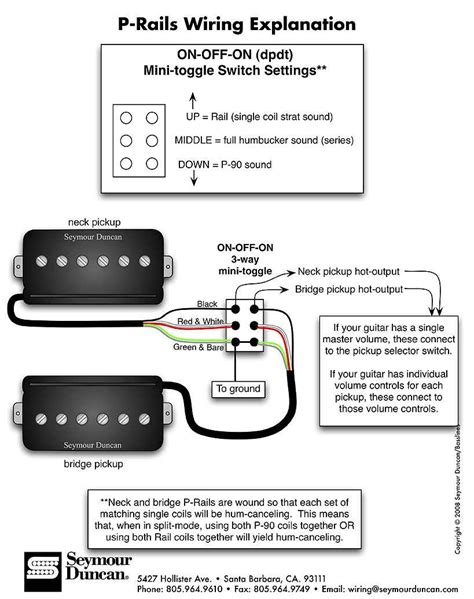 Wiring Diagram For P Rails Pickups