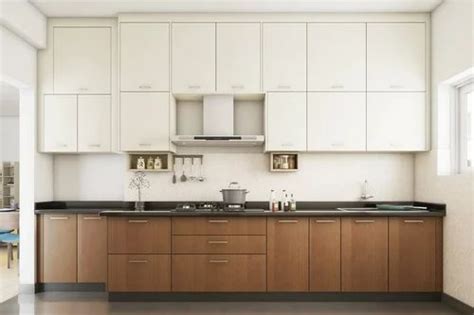 Modern Straight Wooden Modular Kitchen Interiors Services Rs Sq Ft