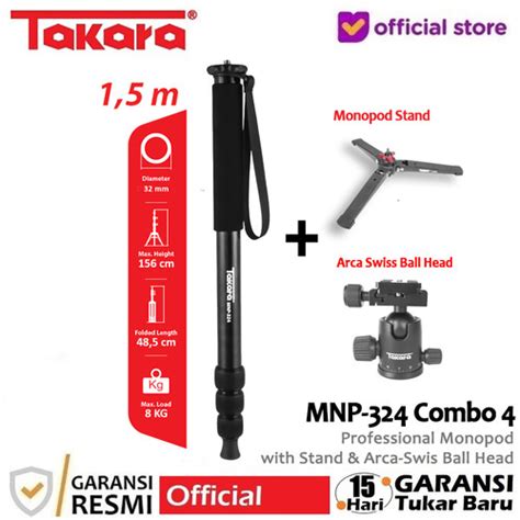 Jual Takara MNP 324 Professional Monopod For Camera Smartphone