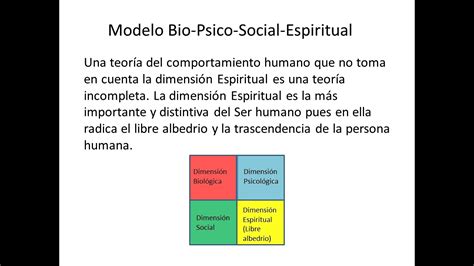 Modelo Bio Psico Social Espiritual Youtube