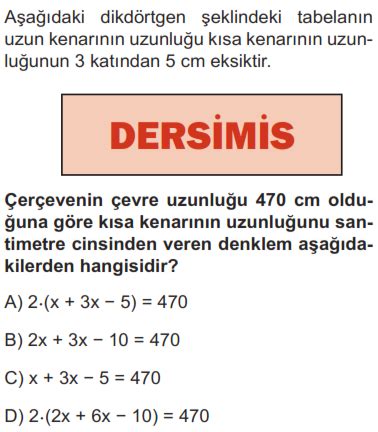 S N F Denklem Kurma Test Mathocam