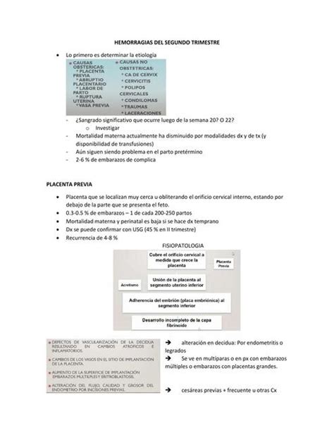 Hemorragias Del Segundo Trimestre MEDilove UDocz