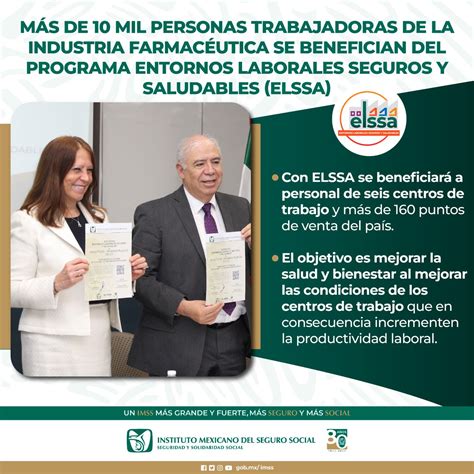 IMSS on Twitter Con el programa ELSSA del IMSS se beneficiará a