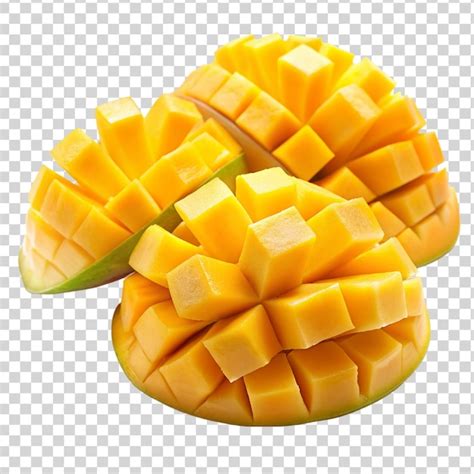 Premium PSD Mango Slices Isolated On Transparent Background