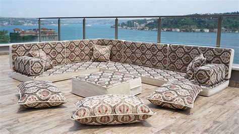 Buy Gray Arabic Floor Sofa Set L Shape Corner Seating Set Arabic